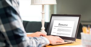 resume on laptop WNYJobs