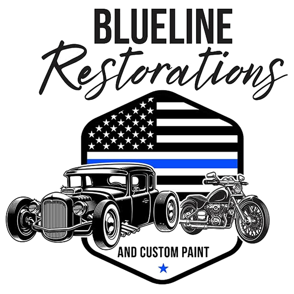 Blue Line Restorations logo Blue Line Restorations logo