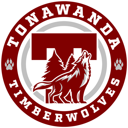 Tonawada CSD Timberwolves logo Tonawada CSD Timberwolves logo